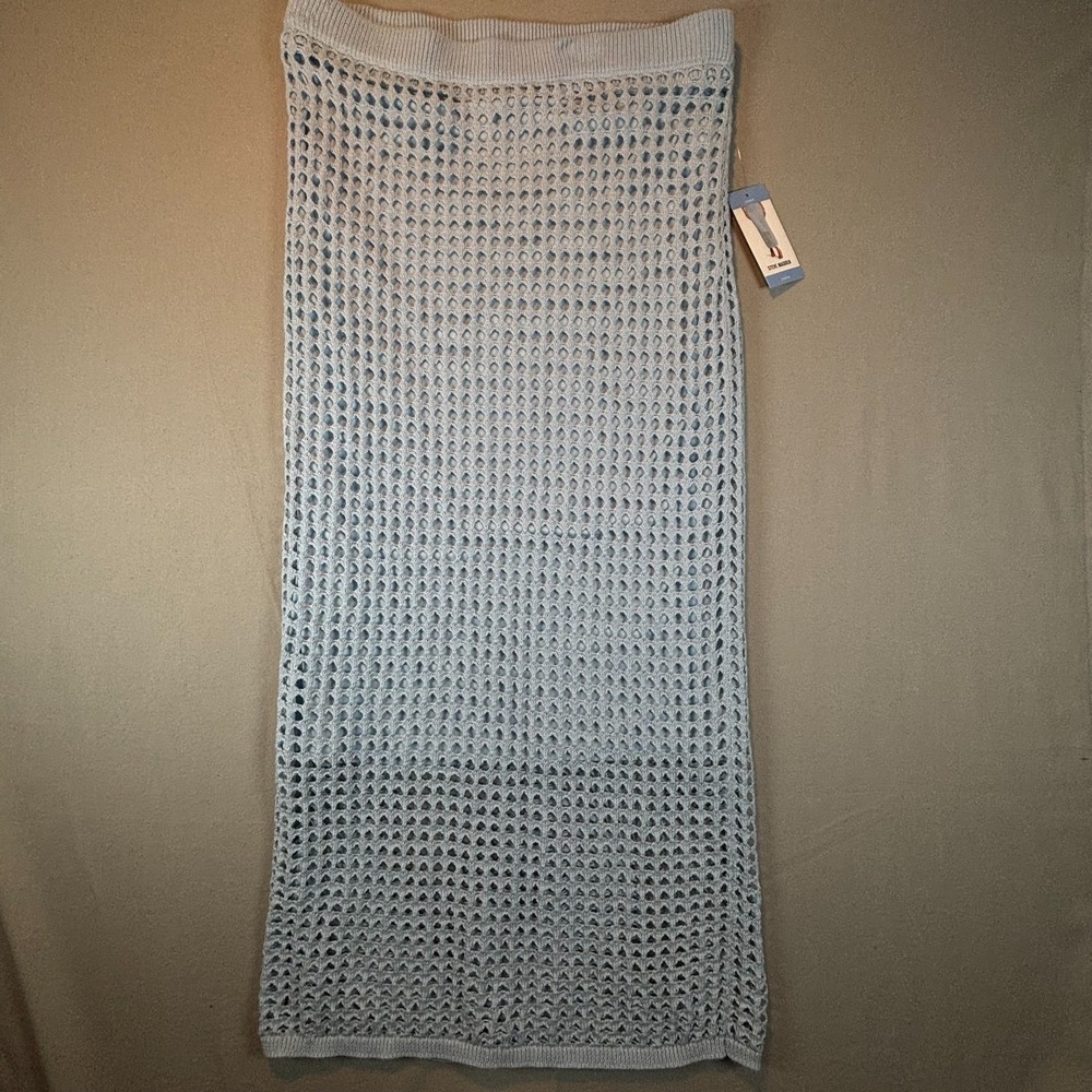 Steve Madden Crochet Skirt NWT Women's Large Boho Knit Festival Y2K Style